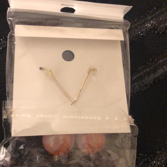 Sterling silver earrings with stones - Picture 4 of 4